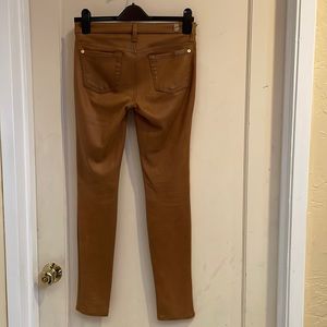 7 For All Mankind Faux Suede Skinny Stretch Jeans
